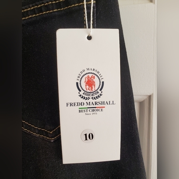 NWT Girls FREDD MARSHALL Size 10 Black Washed Distressed Jeans - Picture 3 of 8